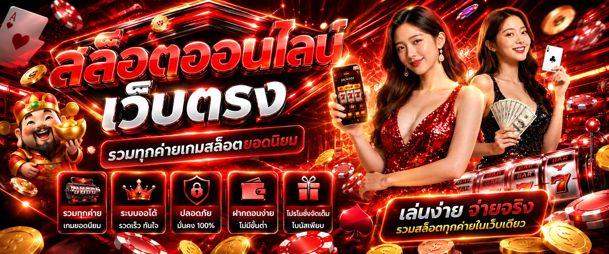 รวมเกมสล็อตออนไลน์ค่ายดังในระบบ RICH965 (Rich96)