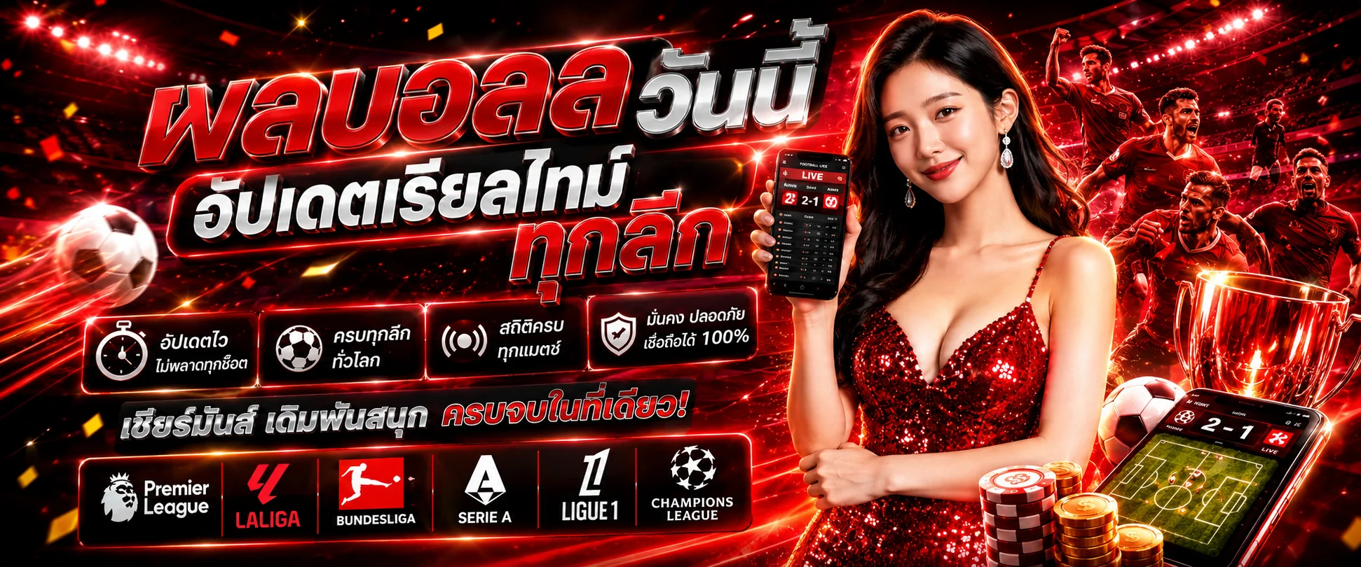 ตารางผลบอลสดวันนี้ในระบบ RICH965 (Rich96)