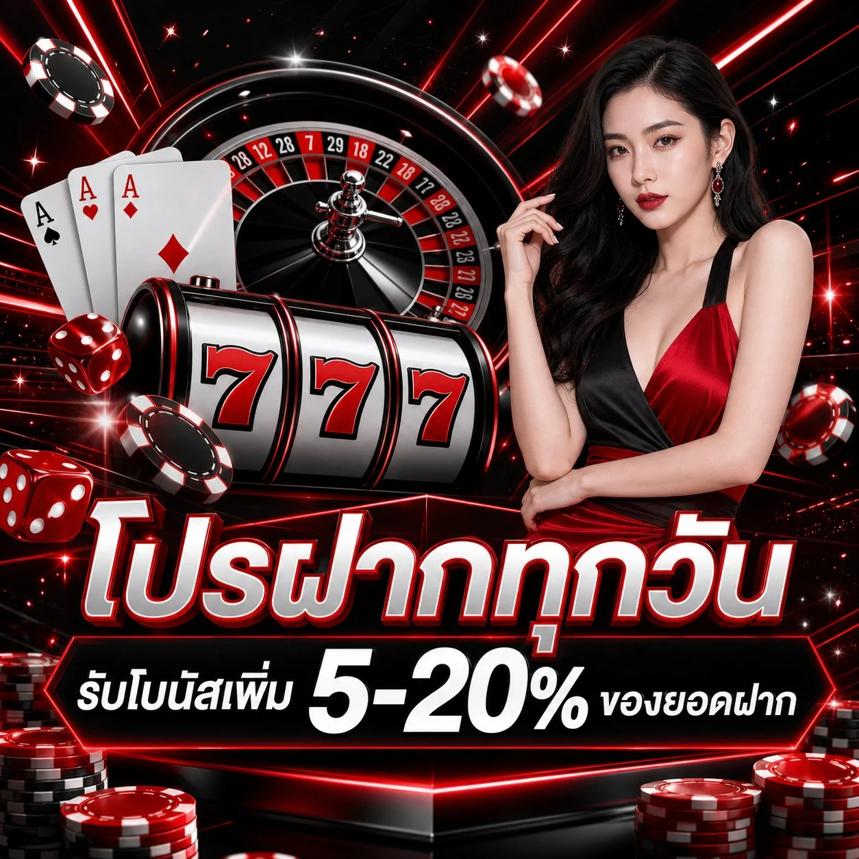 	โปรค่าคอมมิชชั่นทุกยอดเดิมพัน RICH965